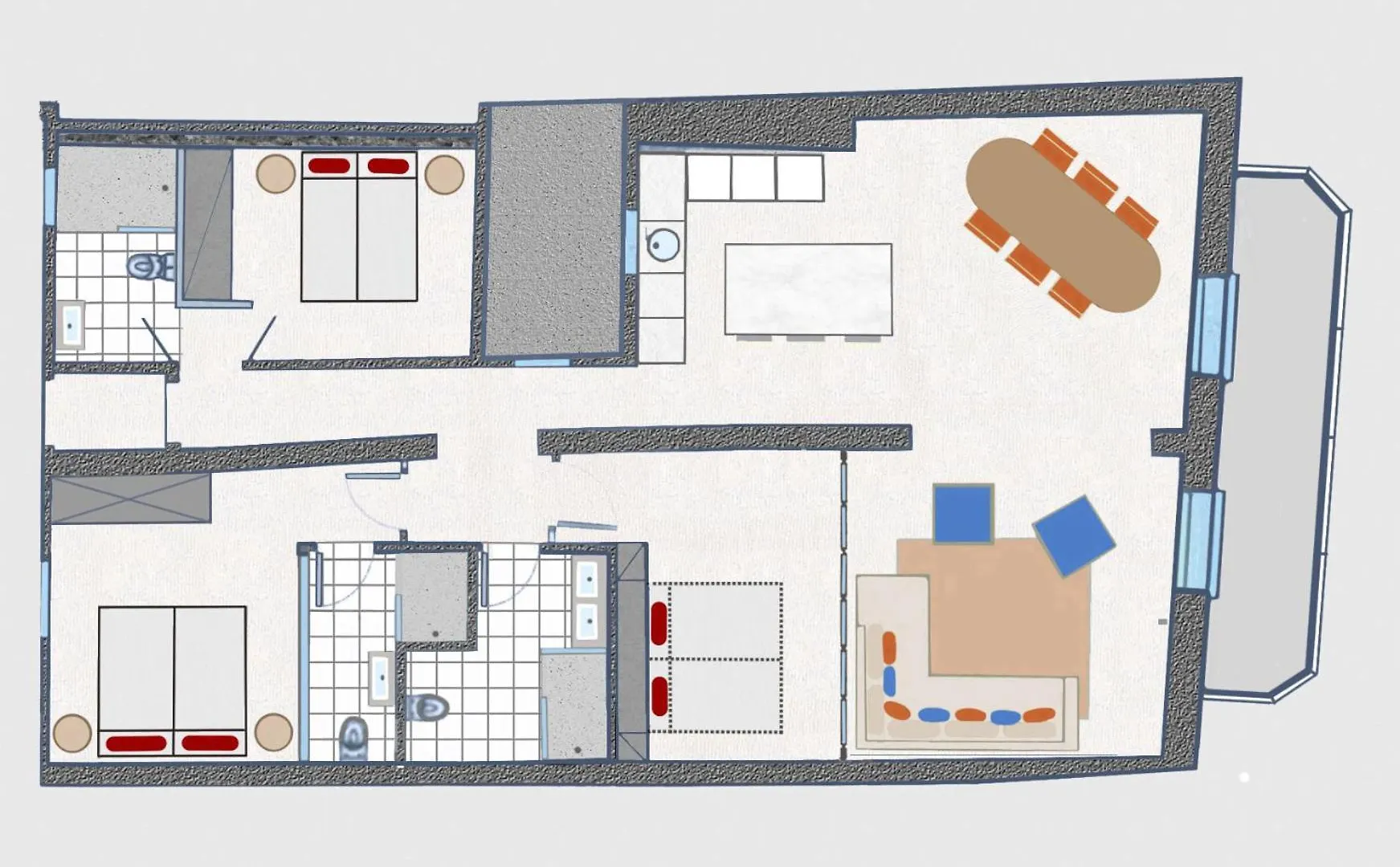 Apartament Colon Bcn 130 Mts 3 Dormitorios Port Vell Barcelona